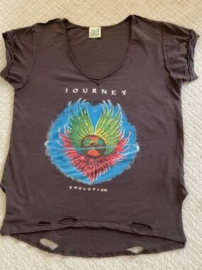 Jaded Gypsy Women's Journey 'Evolution' Graphic Tee - Black/Brown